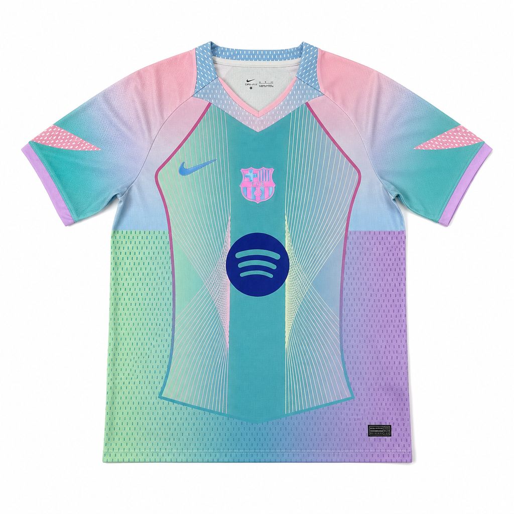Nike x Spotify FC Barcelona Pink / Aurora shirt